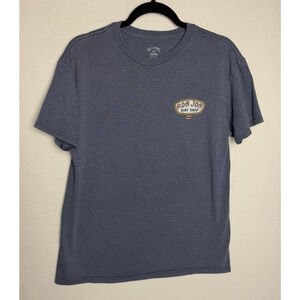 Billabong Ron Jon Surf Shop Blue Short Sleeve T-Shirt Size Medium Graphic Print